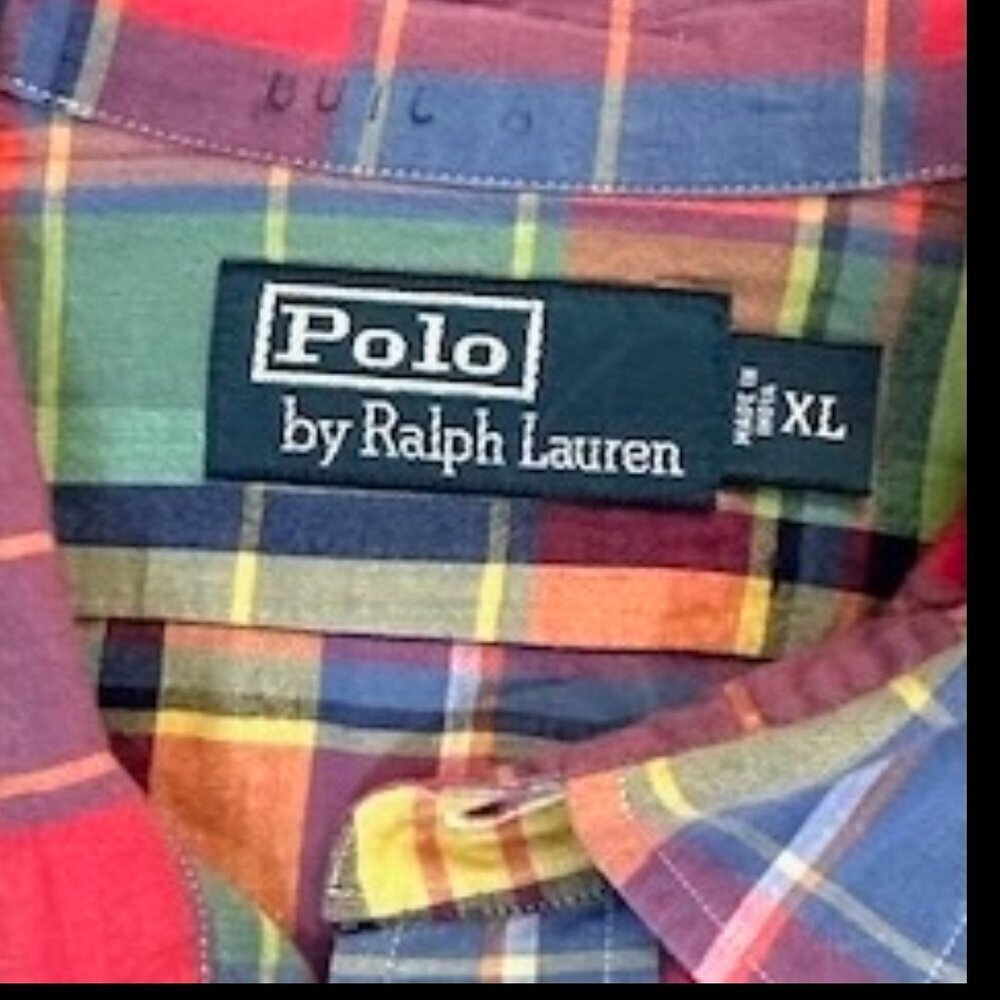 Polo Ralph Lauren Men's Multicolor Plaid Long-Sleeved Shirt - Sz. XL - EUC - Picture 5 of 11